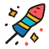 🎇 Эмодзи «🎉 1 год» для Telegram