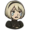😭 Эмодзи «2B (Nier Automata)» для Telegram