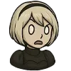 😱 Эмодзи «2B (Nier Automata)» для Telegram