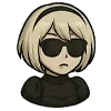 😎 Эмодзи «2B (Nier Automata)» для Telegram