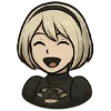 😂 Эмодзи «2B (Nier Automata)» для Telegram