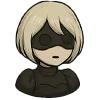 🫥 Эмодзи «2B (Nier Automata)» для Telegram