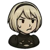 😰 Эмодзи «2B (Nier Automata)» для Telegram