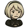 😰 Эмодзи «2B (Nier Automata)» для Telegram