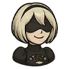 😊 Эмодзи «2B (Nier Automata)» для Telegram