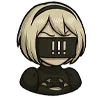 ❗️ Эмодзи «2B (Nier Automata)» для Telegram