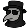😎 Эмодзи «Чумной доктор» для Telegram
