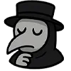 🤔 Эмодзи «Чумной доктор» для Telegram