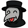 😝 Эмодзи «Чумной доктор» для Telegram