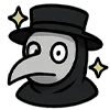 🤩 Эмодзи «Чумной доктор» для Telegram