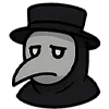 😟 Эмодзи «Чумной доктор» для Telegram