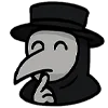 🤭 Эмодзи «Чумной доктор» для Telegram