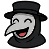 😂 Эмодзи «Чумной доктор» для Telegram