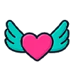 ❤️ Эмодзи «❤ Набор эмоджи с ретро иконками» для Telegram
