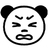😡 Эмодзи «😘 Адаптивный набор эмоджи с пандой» для Telegram