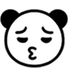 😘 Эмодзи «😘 Адаптивный набор эмоджи с пандой» для Telegram