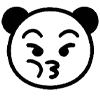 🐼 Эмодзи «😘 Адаптивный набор эмоджи с пандой» для Telegram