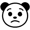 🙁 Эмодзи «😘 Адаптивный набор эмоджи с пандой» для Telegram