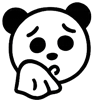 🤧 Эмодзи «😘 Адаптивный набор эмоджи с пандой» для Telegram
