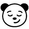😏 Эмодзи «😘 Адаптивный набор эмоджи с пандой» для Telegram