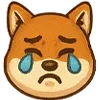 😢 Эмодзи «Собака сиба-ину» для Telegram