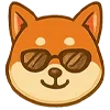 😎 Эмодзи «Собака сиба-ину» для Telegram