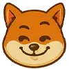 😏 Эмодзи «Собака сиба-ину» для Telegram