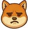 😞 Эмодзи «Собака сиба-ину» для Telegram