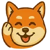 🙋 Эмодзи «Собака сиба-ину» для Telegram