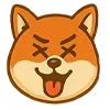 😵 Эмодзи «Собака сиба-ину» для Telegram