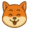 😂 Эмодзи «Собака сиба-ину» для Telegram
