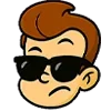 😎 Эмодзи «Маленький супер гений» для Telegram