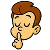 🤫 Эмодзи «Маленький супер гений» для Telegram