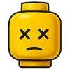 😵 Эмодзи «🙋 Набор эмоджи с человечком LEGO» для Telegram
