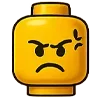 😡 Эмодзи «🙋 Набор эмоджи с человечком LEGO» для Telegram