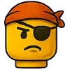🏴‍☠️ Эмодзи «🙋 Набор эмоджи с человечком LEGO» для Telegram