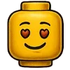 😍 Эмодзи «🙋 Набор эмоджи с человечком LEGO» для Telegram