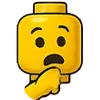 😮 Эмодзи «🙋 Набор эмоджи с человечком LEGO» для Telegram