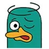🥴 Эмодзи «Перри-утконос» для Telegram