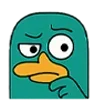 🤔 Эмодзи «Перри-утконос» для Telegram