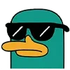 😎 Эмодзи «Перри-утконос» для Telegram