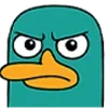 😡 Эмодзи «Перри-утконос» для Telegram