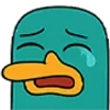 😭 Эмодзи «Перри-утконос» для Telegram
