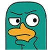 🤔 Эмодзи «Перри-утконос» для Telegram