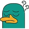 ❔ Эмодзи «Перри-утконос» для Telegram