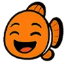 😂 Эмодзи «рыба клоун» для Telegram
