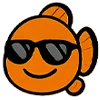 😎 Эмодзи «рыба клоун» для Telegram