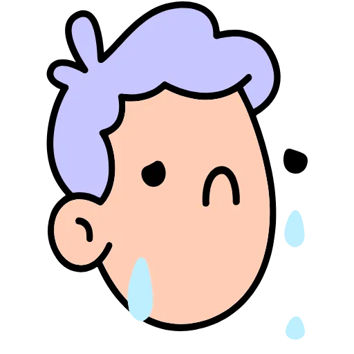 😭 Эмодзи «Doodle #emoji #cute» для Telegram