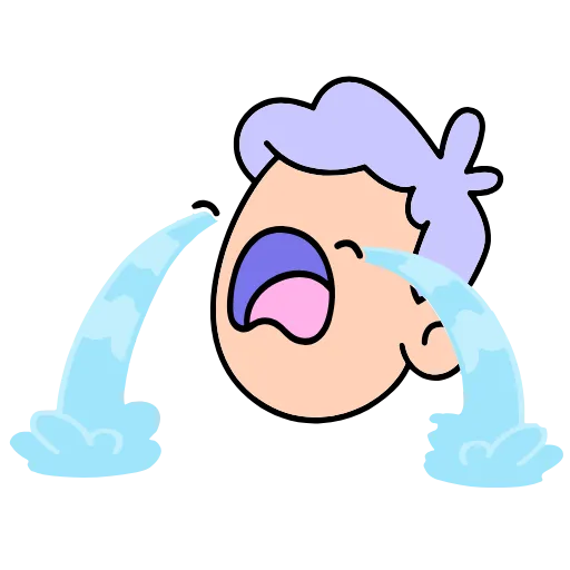 😭 Эмодзи «Doodle #emoji #cute» для Telegram