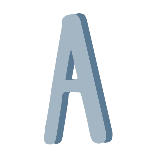 🤩 Эмодзи «Буквы русские и английские, векторные» для Telegram